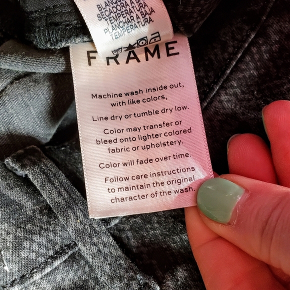 Frame Denim Women's Snake Print Jeans Size 27 Black Gray Skinny Stretchy NWOT - Picture 11 of 16